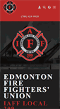 Mobile Screenshot of edmontonfirefighters.com